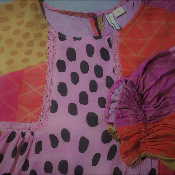 Anthropologie Eclectic Peasant Blouse by Bl-nk - Picture 8 of 8